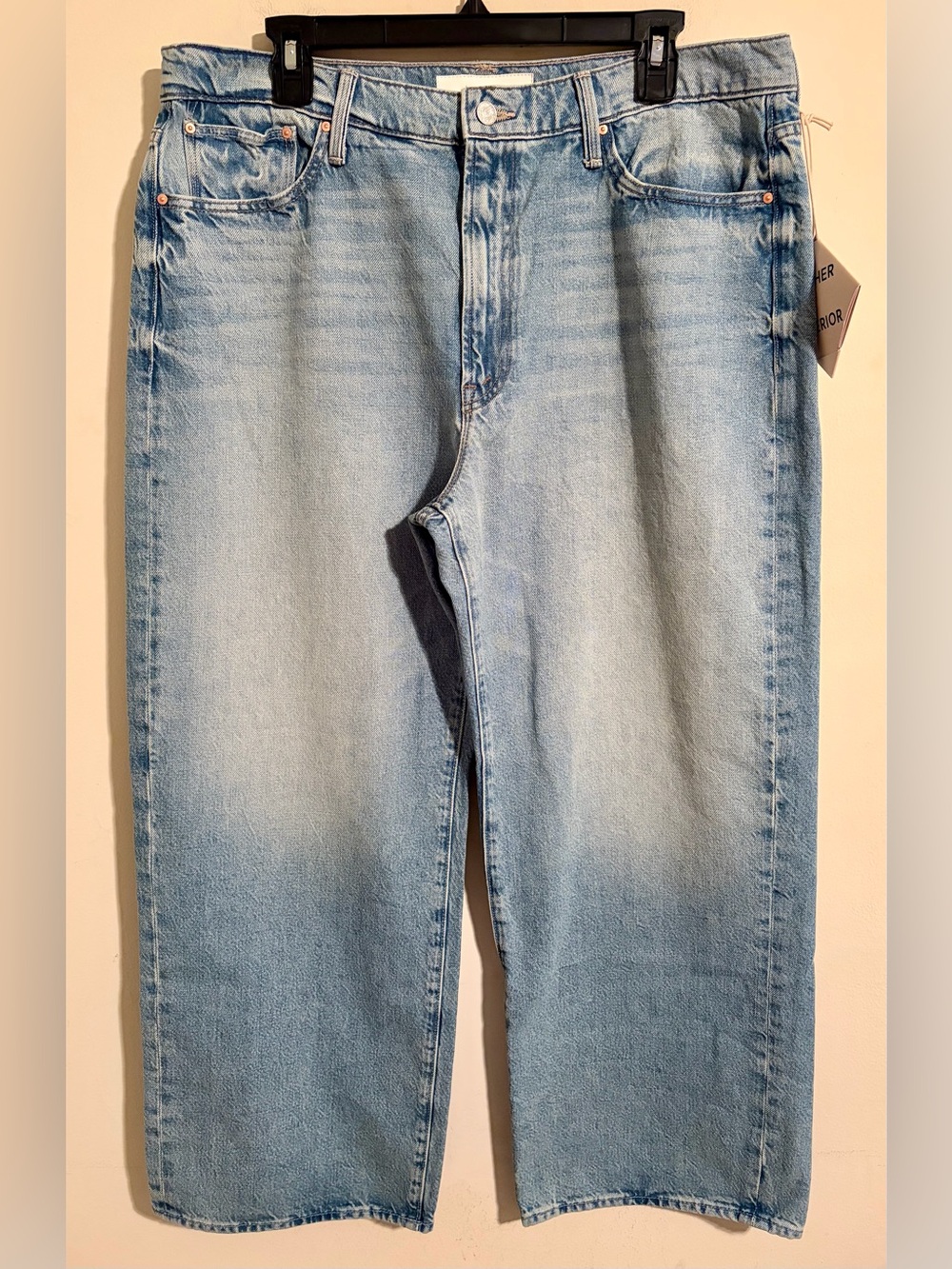 NWT MOTHER Superior The Dodger Flood This is How I Roll Light Denim Jeans Sz 33